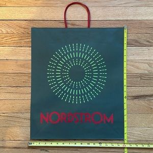 NORDSTROM holiday decorative large. reusable shopping bag.
